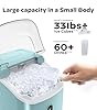Nugget Countertop Ice Maker, Silonn Chewable Pellet Ice Machine with Self-Cleaning Function, 33lbs/24H, Portable Ice Makers for Home, Kitchen, Office, Green #2
