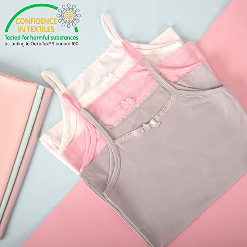® 6 Pieces Girls Cotton Undershirts Spaghetti Straps 2-15 Years4