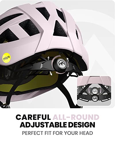 Outdoormaster Mips Adult Recreational Cycling Helmet - Misty Sakura,L #TOP4