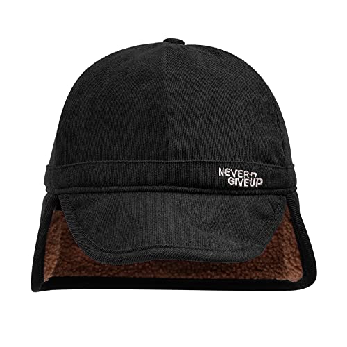 Gorro de invierno con orejeras a prueba de viento estilo gorra béisbol 3