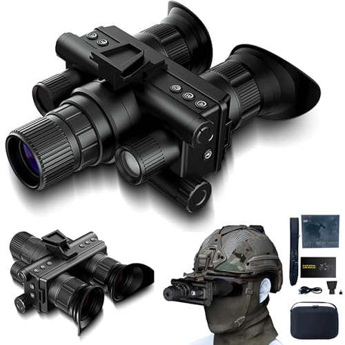 4K Night Vision Monocular – Helmet-Mounted NVG Goggles, Head-Mounted Infrared Night Vision w/ 1968ft Range, 58MP Photos, 4K Video, 8X Zoom, USB-C Rechargeable, 512GB Support
