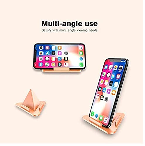 Image of Kelso Universal Portable Three-Sided Pyramid Shape Mobile Phone Holder Stand - Anti-Slip Triangle Design Desktop Stand for Smartphones - Lightweight Phone Stand (Pack of 6)