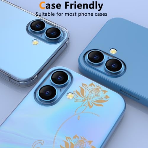 Image of Lensarmor Ultramarine iPhone 16 /16 Plus Camera Lens Protector - 9H Tempered Glass, Scratch Resistant, Flash Friendly, Premium Protection