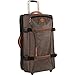 Timberland Wheeled Duffle Bag - Carry On 22 Inch Lightweight Rolling Luggage Overnight Travel Bag Suitcase for Men, Cocoa