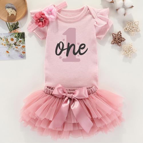 shlrzy 1 Year Old Girl First Birthday Outfit Tutu For Baby Girl 1St Birthday One Outfits Dress2