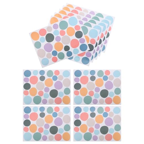 Vinilos Decorativos Redondos Multicolor Boho Removibles 10 Piezas