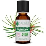 VOSHUILES - Huile Essentielle de Térébenthine - Distillation Intégrale à la Vapeur - Flacon Verre Ambré avec Bouchon Sécurité et Compte-Gouttes - 60ml