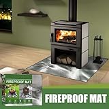 NbgrvB Under Grill Mat Outdoor Grill, 100x100cm Fireproof Double-Sided Fiberglass BBQ Ground Mat Heat Resistant to 500for F, Patio Lawn for Protection - Image 7