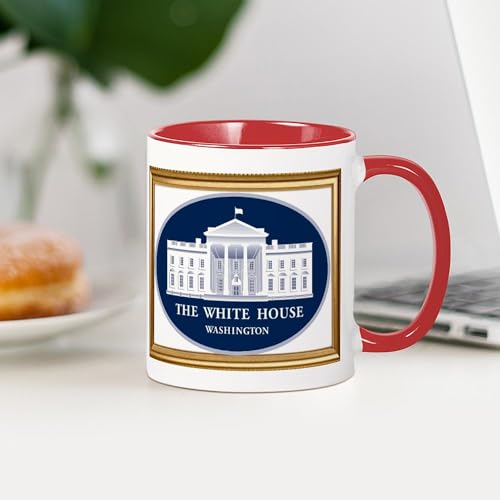 Taza de cerámica 11 oz blanca miniatura 3