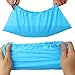 Yeios Waterproof Shoe Covers Disposable,100 Pack(50 Pairs) Non-Slip CPE Plastic Ultra Thick Reusable Booties Covers for Indoor and Outdoor One Size Fits All Blue