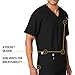 Carhartt Mens Ripstop Multi-Pocket Top Medical Scrubs Shirt, Black, Large US