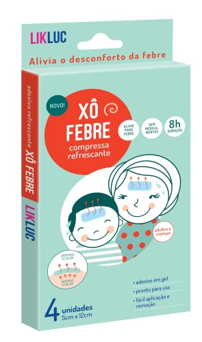 Xô Febre Kit 3 Caixas 12 Unidades Compressas Refrescantes Para Alivio Da Febre Likluc