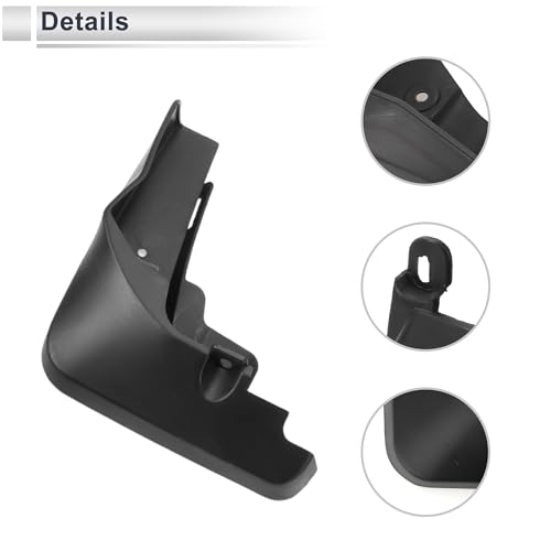 Image of X AUTOHAUX 1set Front and Rear Mud Flaps Splash Guards Mud Guards for Audi Q2L High Match 2018-2022 W /Mount Accessories