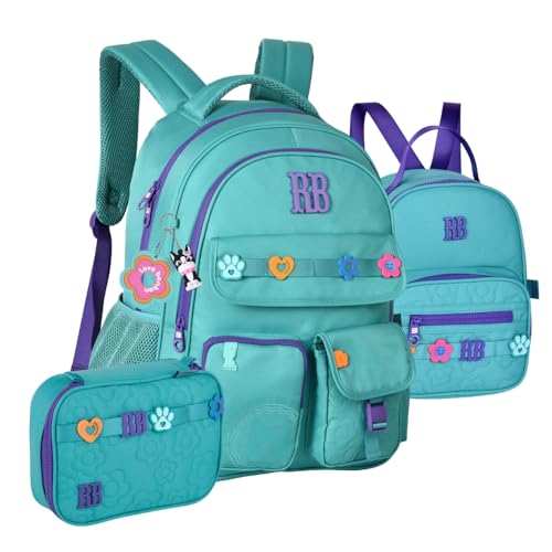 Kit Rebecca Bonbon Mochila de Costas Escolar com Estojo e Lancheira Térmica 2026 (VERDE)