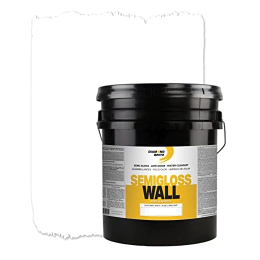 Diamond Brite Paint 21050 5-Gallon Semi Gloss Latex Paint High Hiding White
