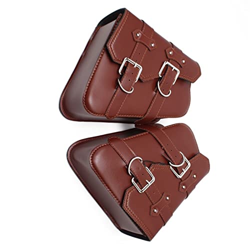 Alforjas laterales de cuero PU para Harley Sportster XL 883, equipaje ideal para tus viajes