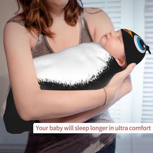 Image of Personality Cartoon Swaddling Blanket Beanie Hat Funny Blanket Sleeping Bag New Born Sleep Sacks for Boys Girls