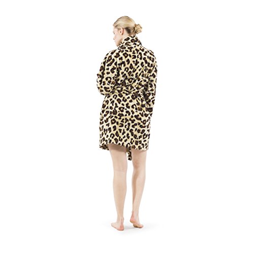 Super Plush Luxurious Soft Leopard Print Bathrobe - Available in 2 Adult Sizes4