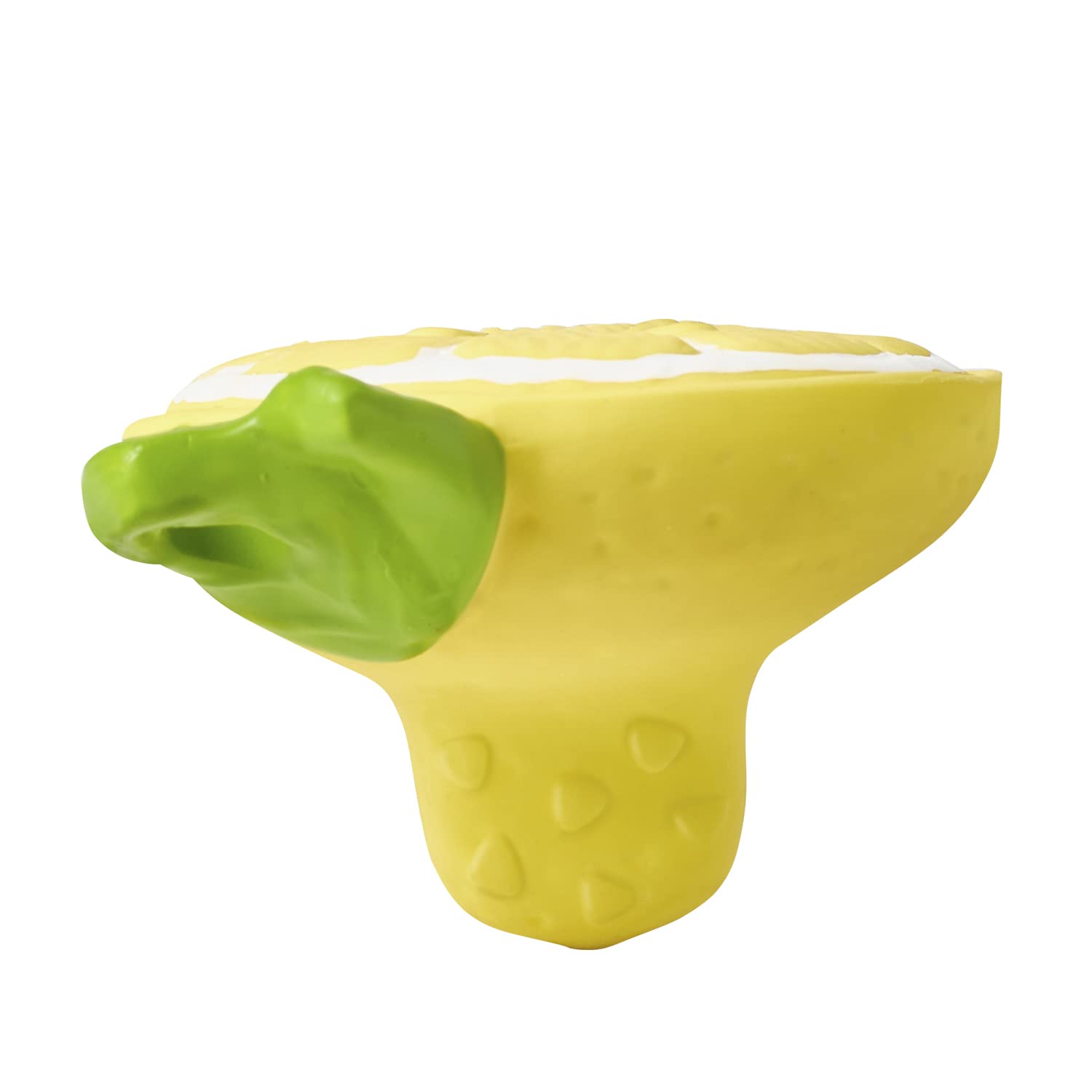 Oli & Carol - Mini Mordedor Bebé de Caucho Natural Limón - Regalo para bebé 0 3 6 meses, 1 año - Lou the Lemon