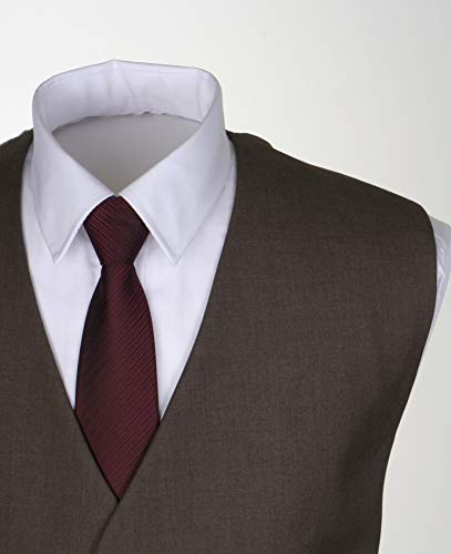 Ruth&Boaz Men's 2Pockets 5Button Business Suit Vest3