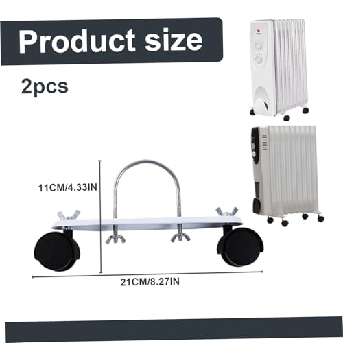 Chauffage difficile à porter ? Roulettes pivotantes robustes pour radiateur électrique - 7