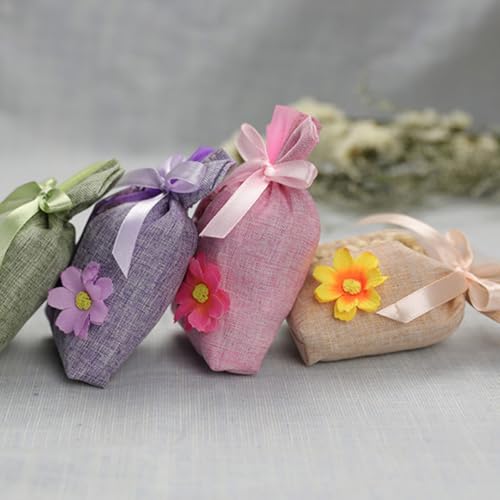 16 pcs pequeñas bolsas sachet con cordón para auto miniatura 5