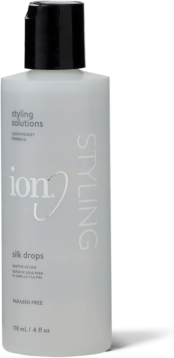 Silk Drops, Adds Shine & Softness, Lightweight Formula, Frizz Control, Infused with Silk Protein, 4 fl oz