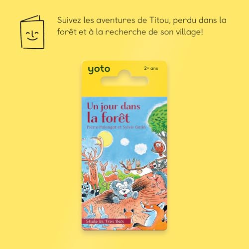 Yoto - Ein Tag im Wald, Hörbuch für Kinder auf Französisch, geeignet von Pierre Palengat und Sylvie Garin, zum Hören auf Märchenspieler und Mini, erste Geschichten 2-5 Jahre