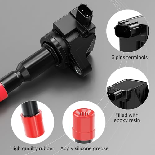 Mengsauto 30520-PWC-S01 Ignition Coil Pack Compatible With 2007 2008 Honda Fit 1.5L L4 Automotive Replacement Ignition Coils 30520-Pwc-003,30520-Pwc-S01 thumb #2