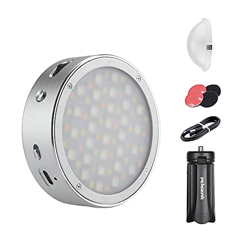 Hot Deals Godox R1 Round Full Color RGB Led Video Light, CRI 98 TLCI 97 Accurate Color, 2500K-8500K Adjustable, 14 FX Lighting Effects, with Music Mode, OLED Display, Magnetic Quick Installation (Silver) Flash Sale Buy 1 get 1 Godox R1 Round Full Color RGB Led Video Light, CRI 98 TLCI 97 Accurate Color, 2500K-8500K Adjustable, 14 FX Lighting Effects, with Music Mode, OLED Display, Magnetic Quick Installation (Silver)