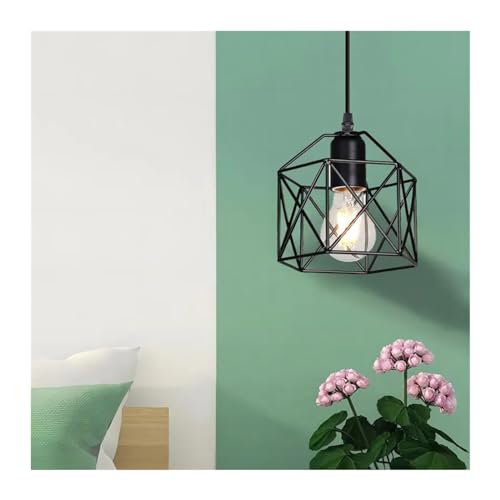 Suspension luminaire en fer noir pour salle à manger chaleureuse