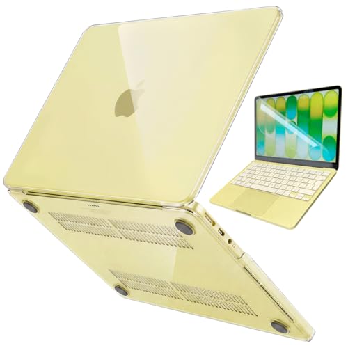 AMROAH for MacBook Neo Case 13 inch 2026 Model A3404 with A18 Pro Chip Scratch Resistant Protective Hard Shell Case & Screen Film & Type C Crystal Citrus