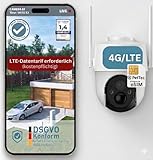 PetTec PetCam Free'n 360 4G LTE Kamera OHNE WLAN [LTE-Tarif kostenpflichtig] – Akku Outdoor Kamera für Stall, Pferd, Weide & Camping, 360° schwenkbar, Nachtsicht, Bewegungserkennung, IP65