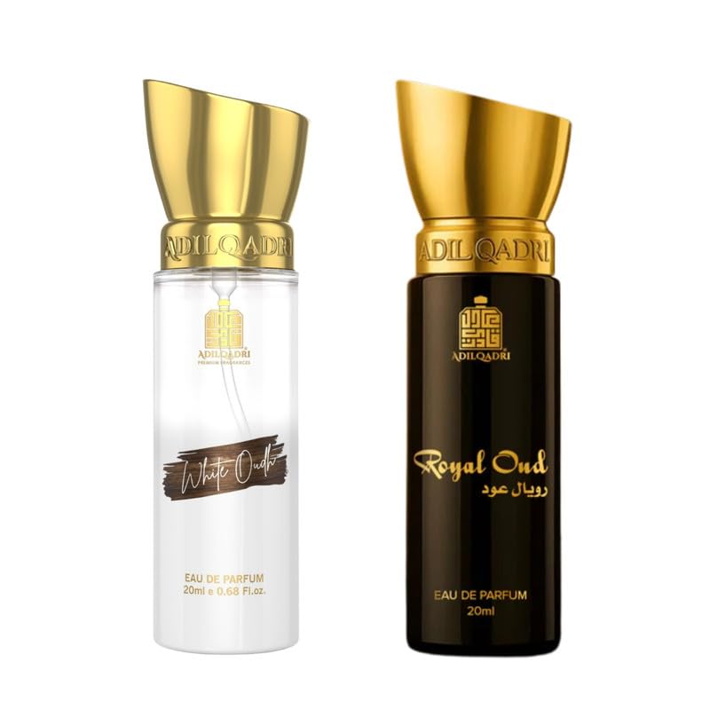 Adilqadri White Oudh & Royal Oudh Eau De Parfum Combo for Men & Women, 20ml Each | Strong Masculine Woody Oudh Fragrance | Long-Lasting Arabic Perfume-image-46