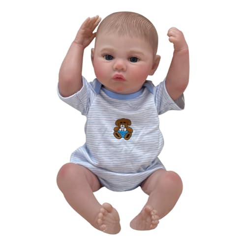Lonian Reborn Baby Puppen 18 Zoll Reborn Baby Puppen Silikon Körper Neugeborenes Kleinkind Puppen Bester Wunsch für Alter3 + – Bild 7