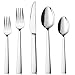 Herogo 30-częściowy zestaw sztućców dla 6 osób, ze stali nierdzewnej, zestaw sztućców dla rodziny/na imprezę/hotel, sztućce stołowe z nożem, widelcem, łyżką, polerowane na wysoki połysk, nadaje się do mycia w zmywarce