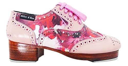 Miller & Ben Tap Shoes; Triple Threat; Baby Pink & Springtime Royal Professional Tap Shoes3