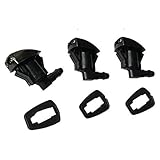 No es un repuesto original 3 boquillas de lavado para limpiaparabrisas para Jeep Grand Cherokee WH 05-10 55079049AA