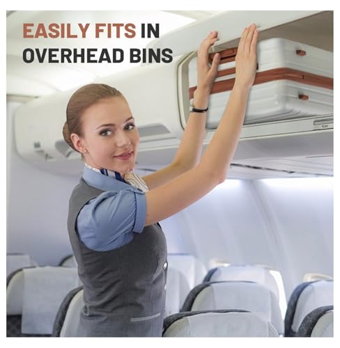 20" Carry-on Hardside Spinner Luggage, TSA Lock, Beige - Lightweight Rolling Suitcase3