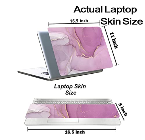 Image of Marbel D12 Top+Wrist Pad Vinyl Laptop Skin /Sticker /Cover for 17 to 17.3 Inches Laptops Laminated-Removable-HD Quality Compatible for Hp-Dell-Sony-Lenovo-Asus etc.(16.5x11 Inches)