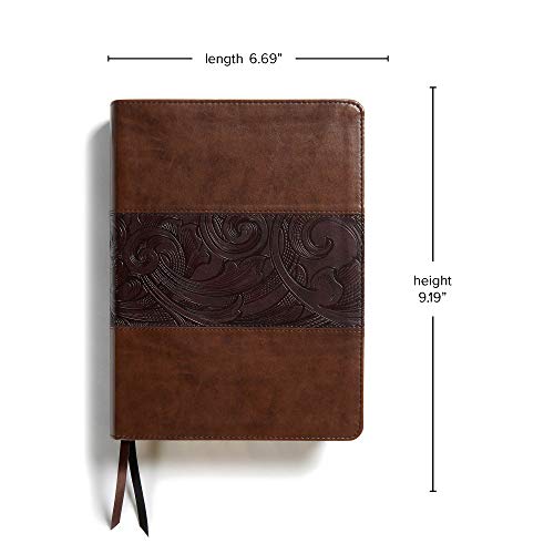CSB Study Bible, Mahogany Leathertouch: Faithful and True