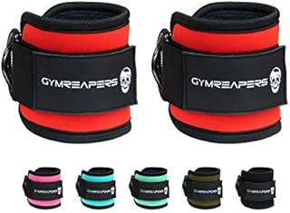 Gymreapers Ankle Straps (Pair) for Cable Machine Kickbacks, Glute Workouts, Lower Body Exercises