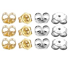 6pcs 14K Gold + 6pcs Sterling Silver