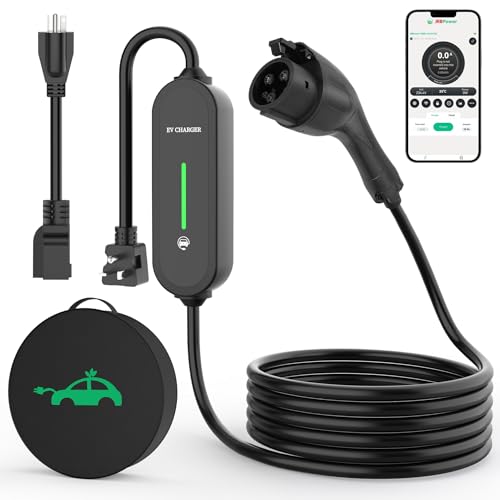RUTU Level 1/2 EV Charger with WiFi and Cable