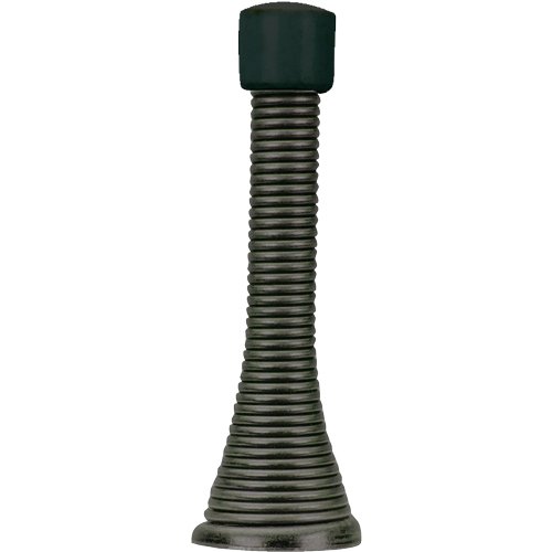 Designers Impressions Oil Rubbed Bronze Spring Door Stop w/Rubber Bumper: 1389