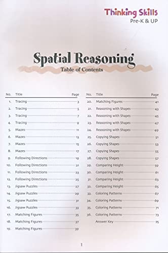 Kumon Thinking Skills Pre-K: Spatial Reasoning, Logic, Same and Different, Creativity