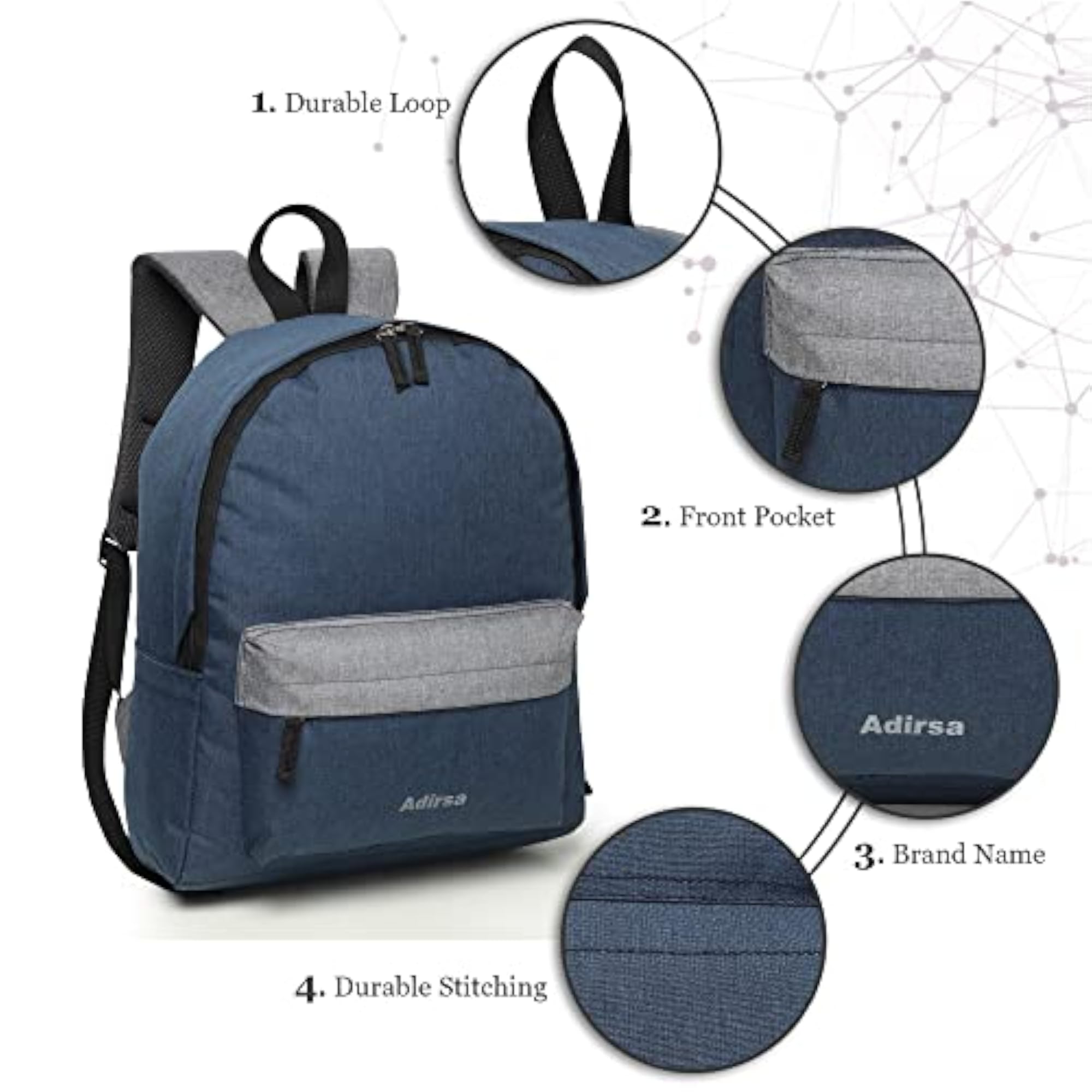 Casual 15.6 Inch Laptop Backpack for School and Travel