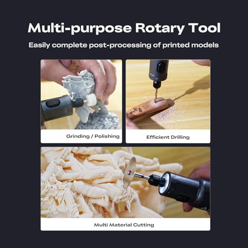 Image of Creality Cordless Rotary Tool Kit, Multi-Functional 6 Variable, High Speeds Max 18000 RPM, 1500mAh Long Battery Life, Cordless Handheld, Portable Storage