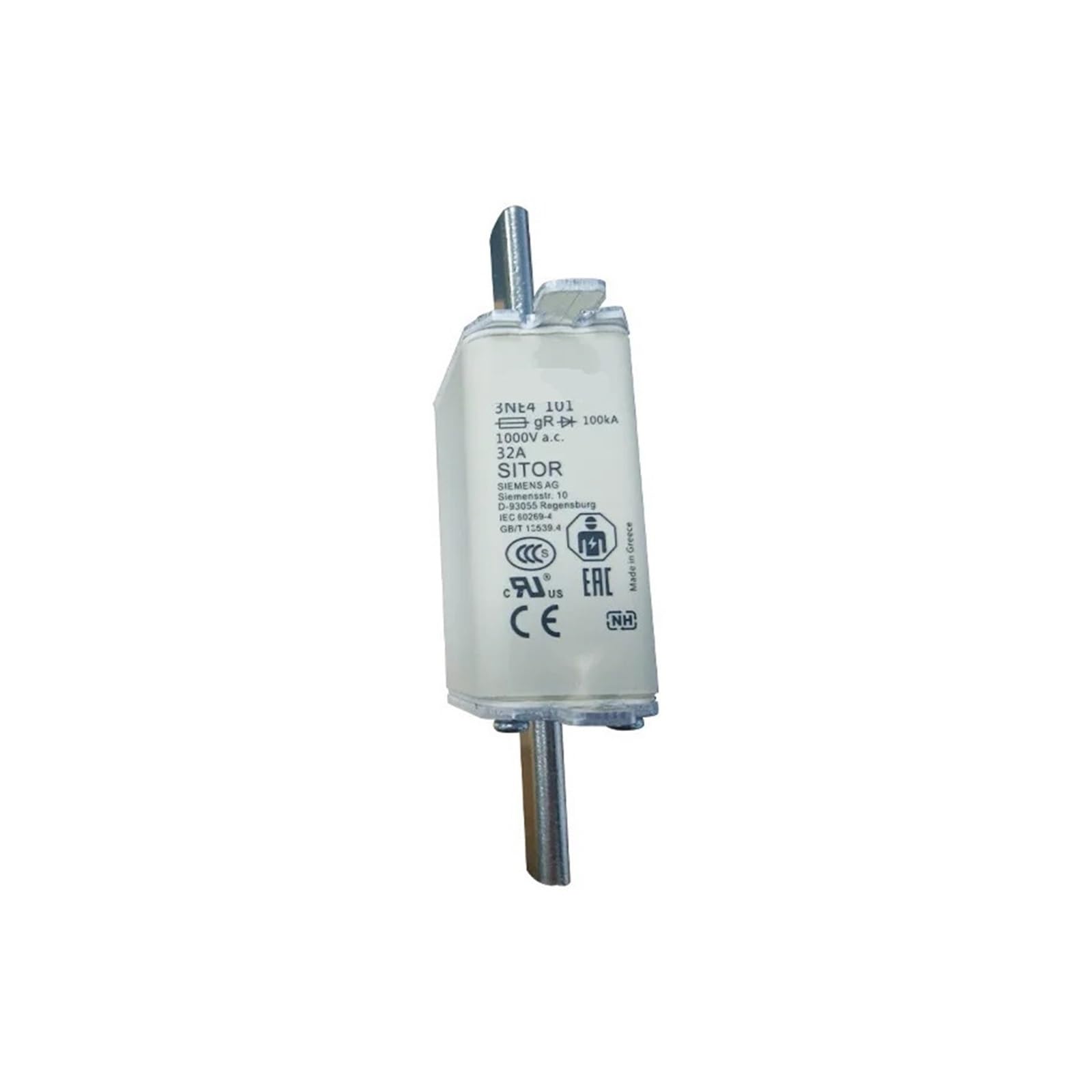 Fusible 3NA6807-6 haute capacité de coupure NH00 gG pour armoire électrique