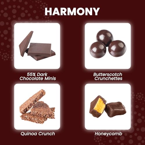 Image of Chokola Harmony Chocolate Hamper- 420G | Assorted Flavours Chocolates with Coated Almonds & Nuts | Premium Chocolate Gift Box for Festivals & Special Occasions